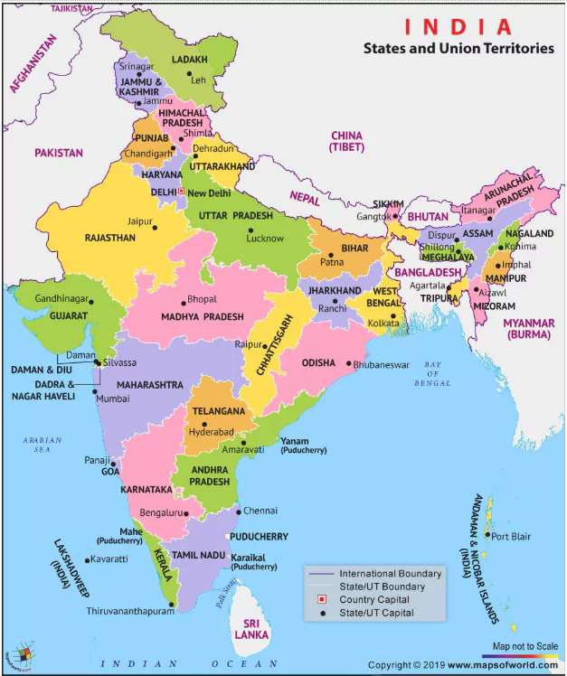 Top 10 Largest Countries in the World by Area - India