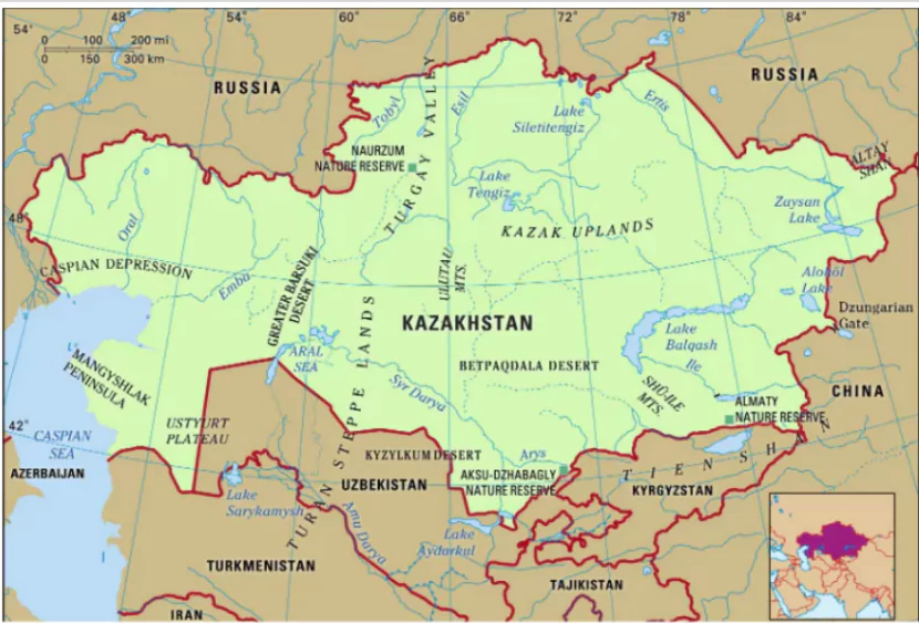 Top 10 Largest Countries in the World by Area - Kazakhstan