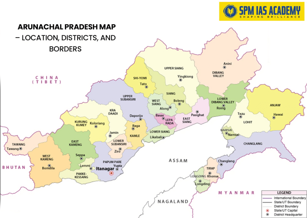 Arunachal Pradesh Map