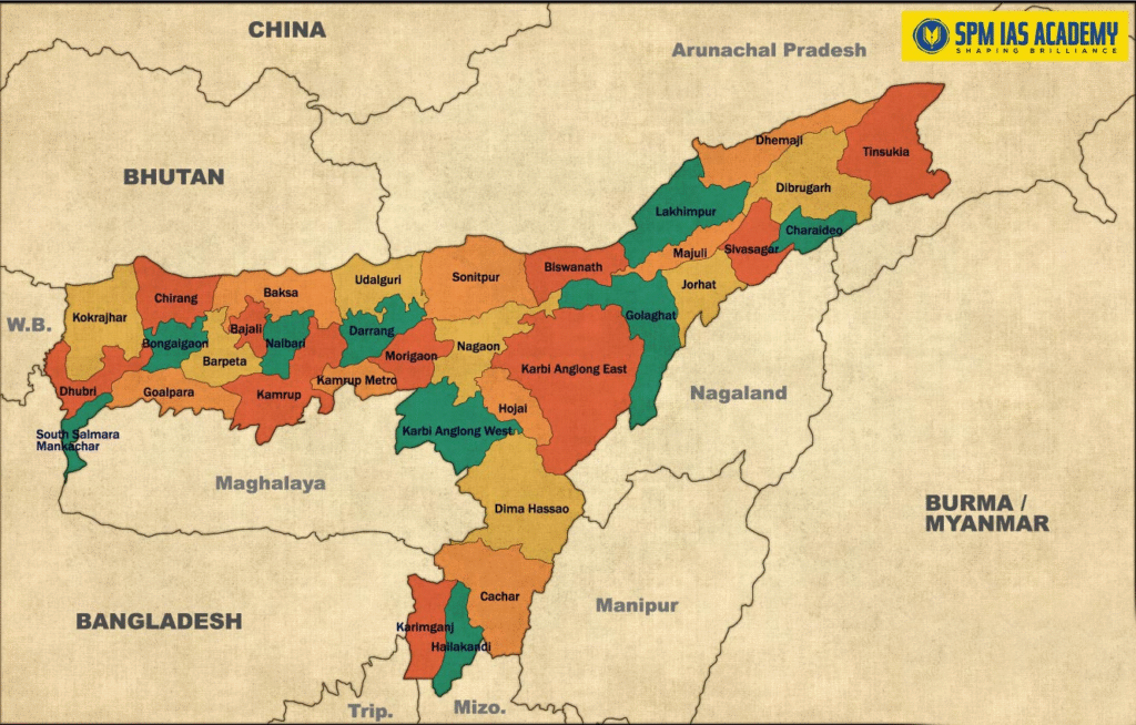 Borders of Meghalaya