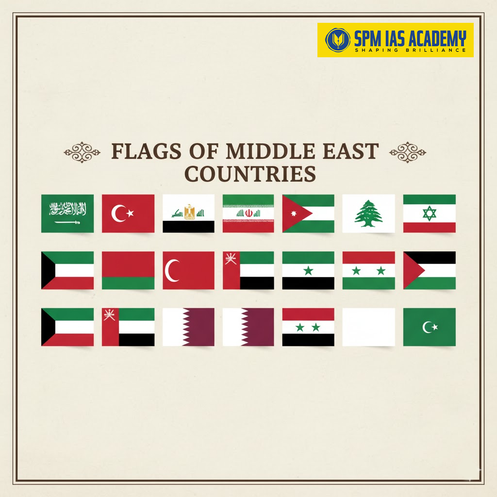 Flags of Middle East Countries