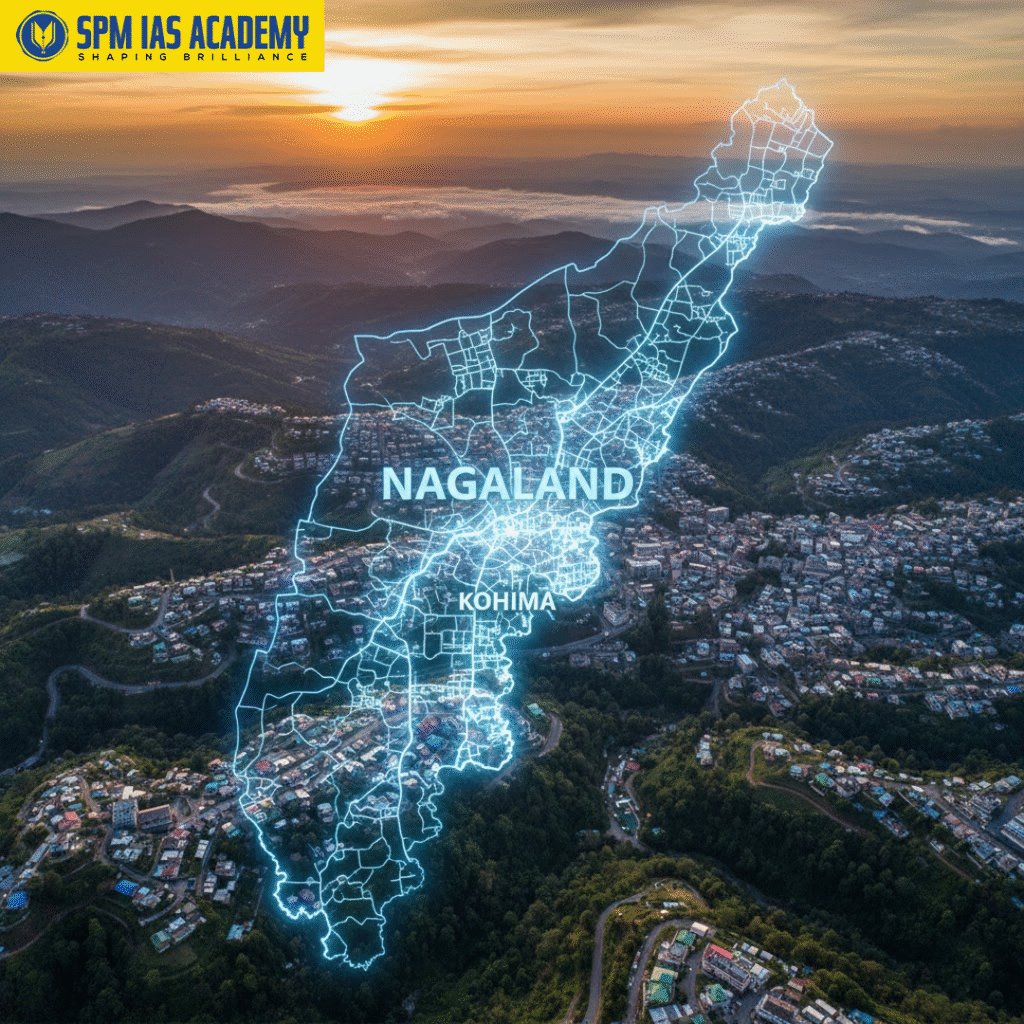 Capital of Nagaland Map