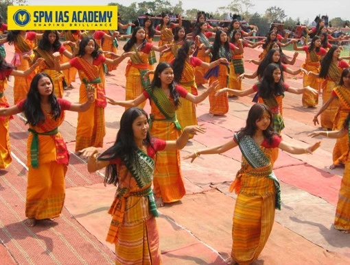 Bodo women performing Bagurumba dance during Bagurumba Dwhou 2026 cultural festival in Assam