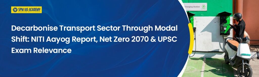 NITI Aayog on Decarbonising Transport Sector | Net Zero 2070