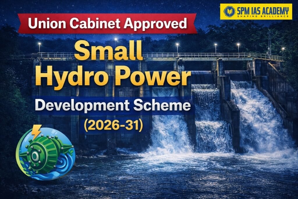 Small Hydro Power Development Scheme 2026-31 approved by Union Cabinet for 1500 MW renewable energy generation in India