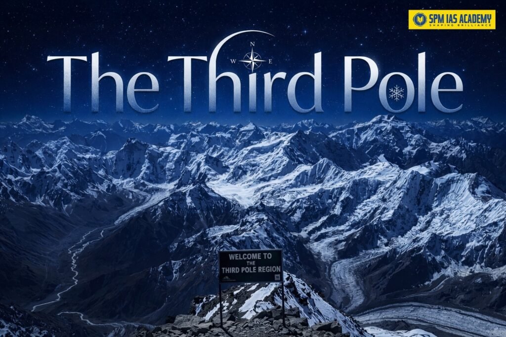 Third Pole Himalayan glaciers in Hindu Kush Karakoram Himalaya known as the Water Tower of Asia storing major freshwater reserves