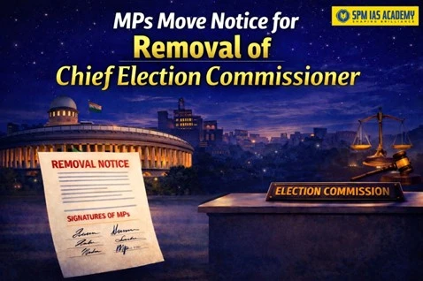 193 MPs move notice for removal of Chief Election Commissioner under Article 324 of the Indian Constitution