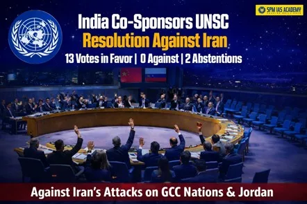 India co-sponsors UNSC resolution against Iran condemning attacks on GCC countries and threats to the Strait of Hormuz