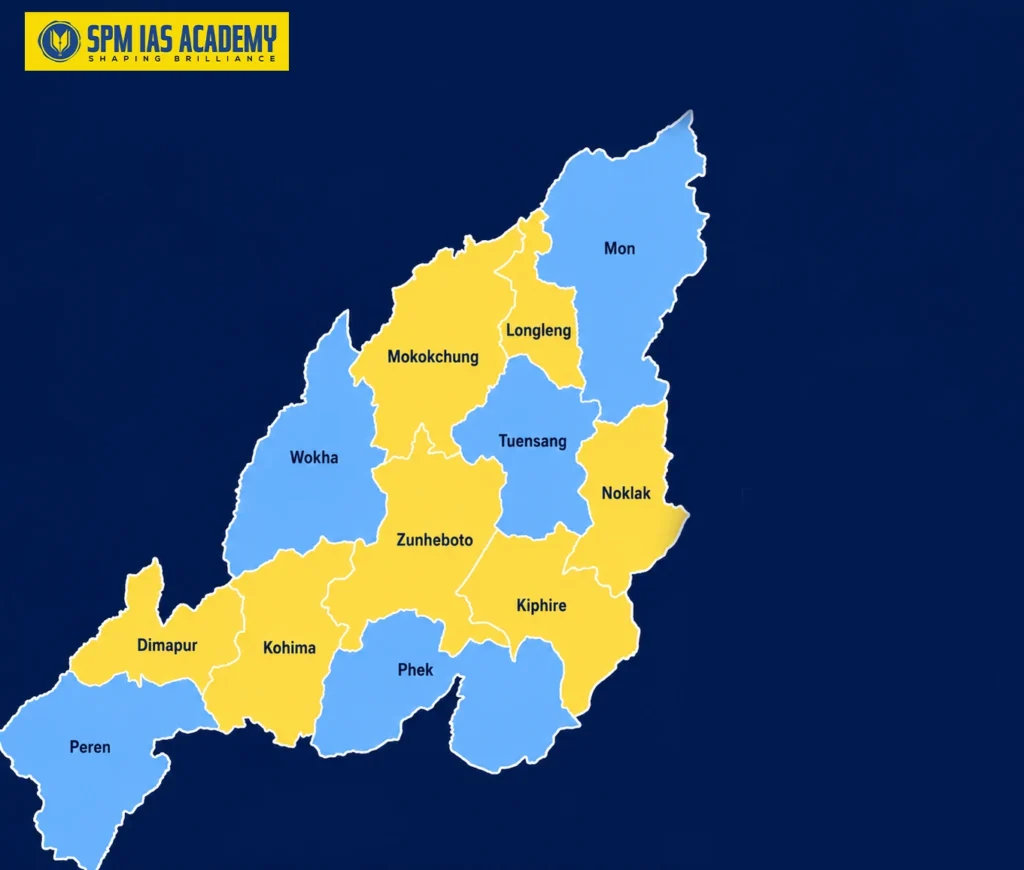 Map of Nagaland (Political)