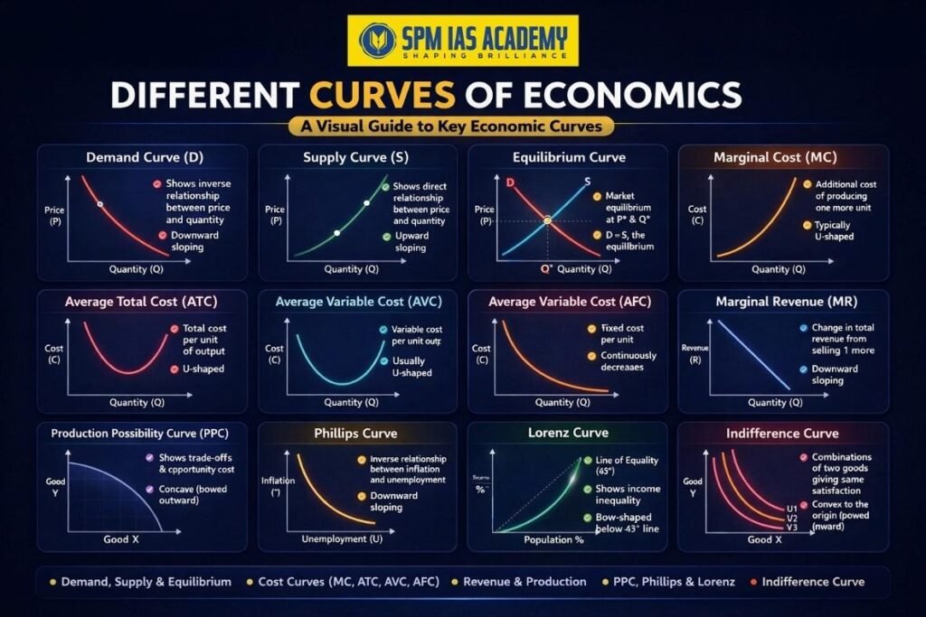 Different Curves of Economics Explained: Demand Curve, Supply Curve, IS-LM Curve & More