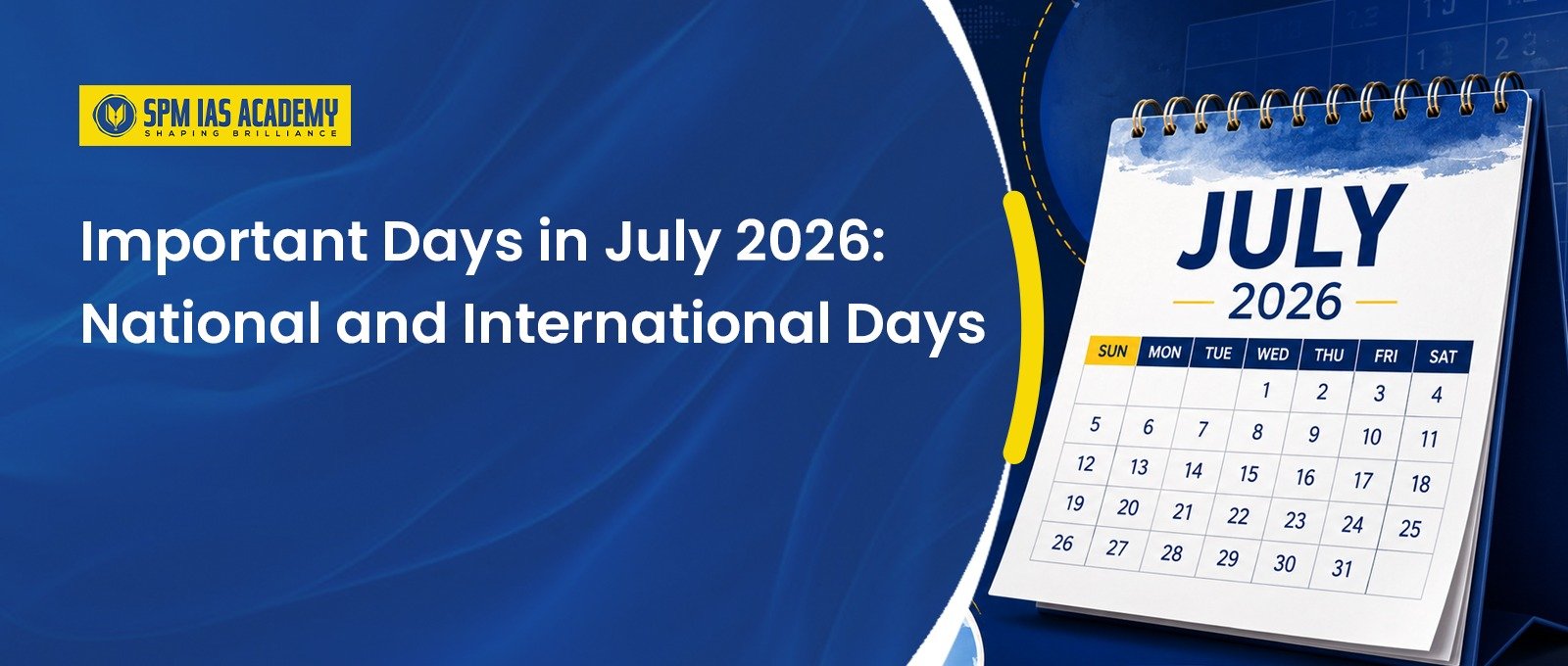 Important Days in July 2026