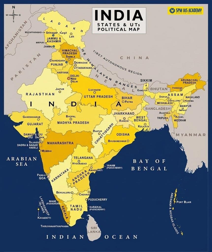 List of Indian States by Area
