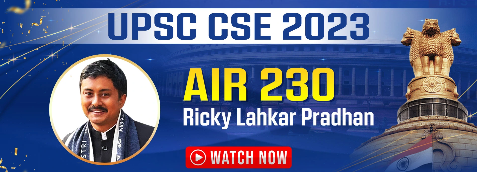 UPSC AIR 230 Ricky Lahkar Pradhan – SPM IAS Academy Topper