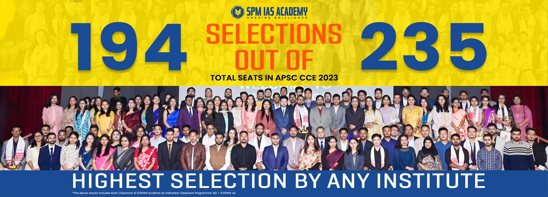 SPM IAS Academy Students selection