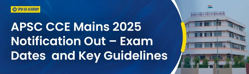 APSC Mains Notification Out. SPM IAS Academy