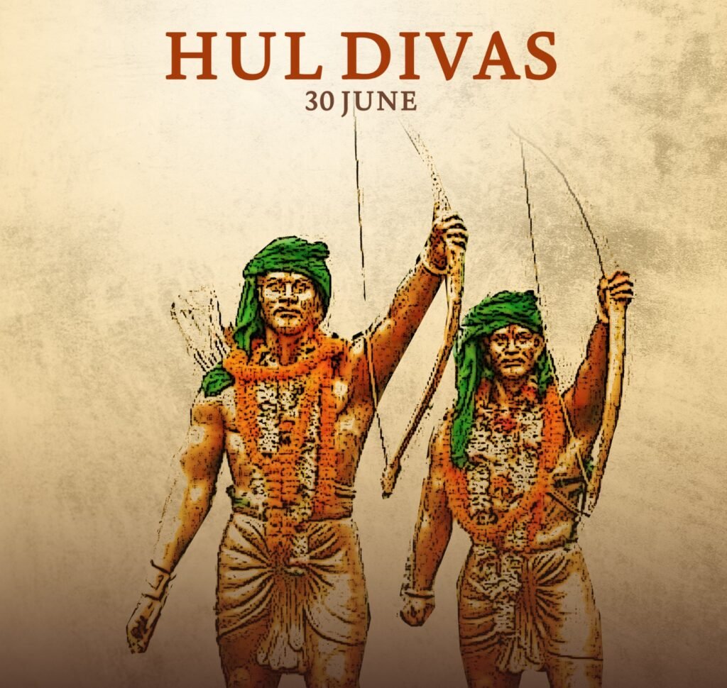 Hul DIvas infographic displaying Sidho and Kanho Murmu