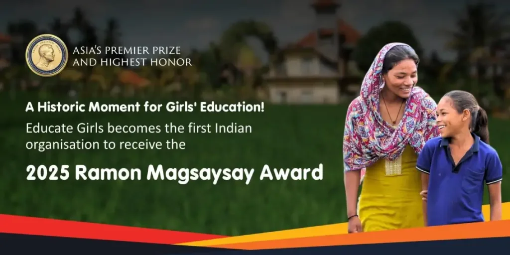 "Educate Girls" Wins Ramon Magsaysay Award 2025