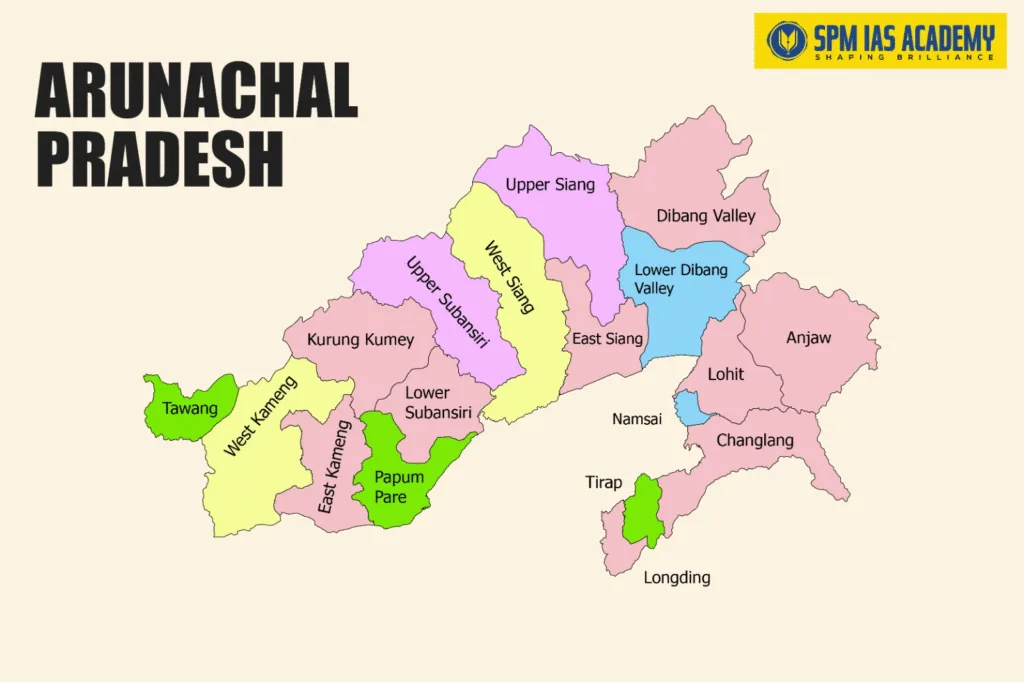 Arunachal Pradesh Map