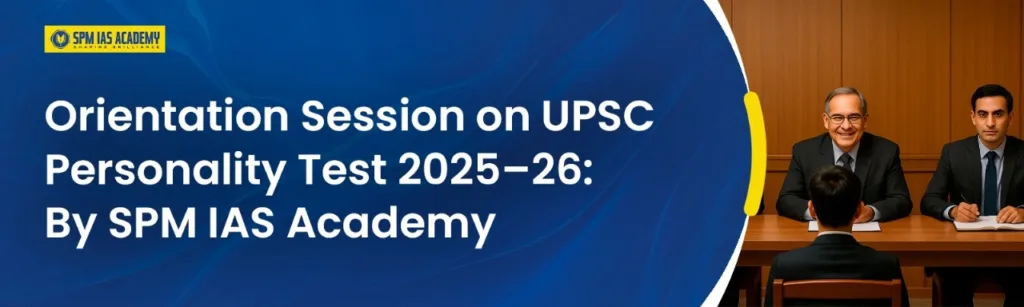 UPSC Personality Test. SPM IAS Academy