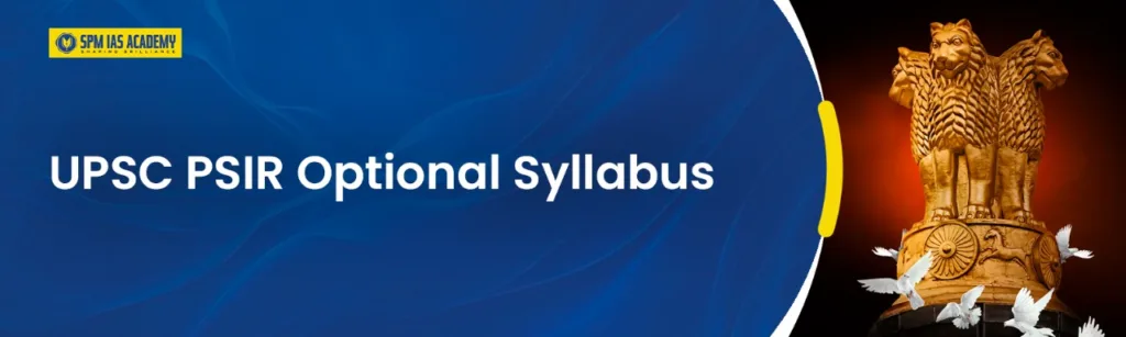 upsc psir optional syllabus