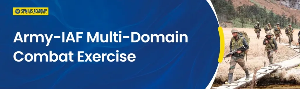 Indian Army and Indian Air Force conducting a multi-domain combat exercise showcasing joint military operations