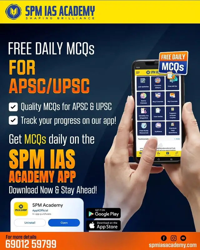 Free Daily MCQs and Test Series App