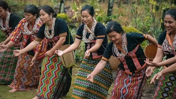 Idu Mishmi women performing a traditional cultural dance in Dibang Valley, Arunachal Pradesh
