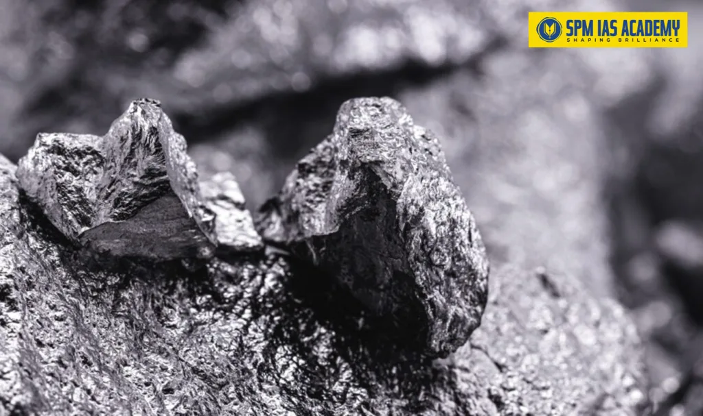 Close-up view of graphite and vanadium mineral rocks associated with exploration activities in Arunachal Pradesh