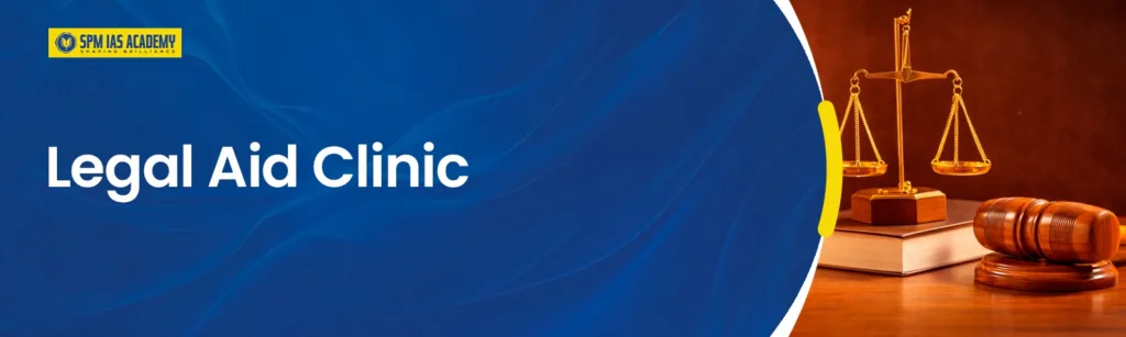 Legal Aid Clinic in Arunachal Pradesh banner showing scales of justice and gavel symbolizing free legal aid and access to justice