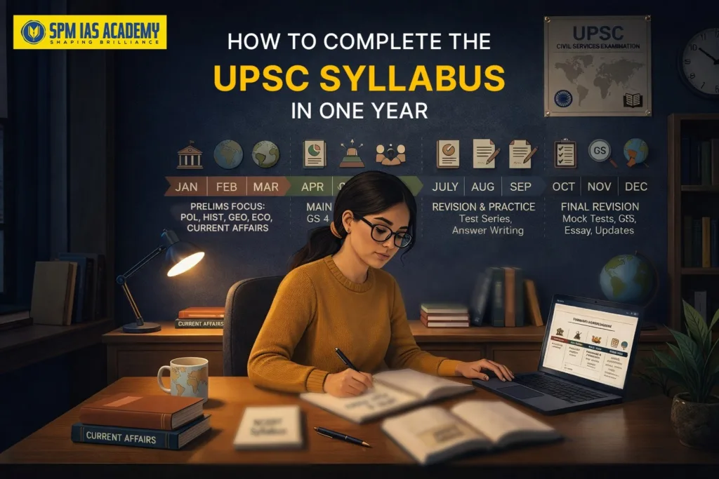 The Ultimate UPSC Study Plan for 1 Year A Step-by-Step Guide to Success in 2026