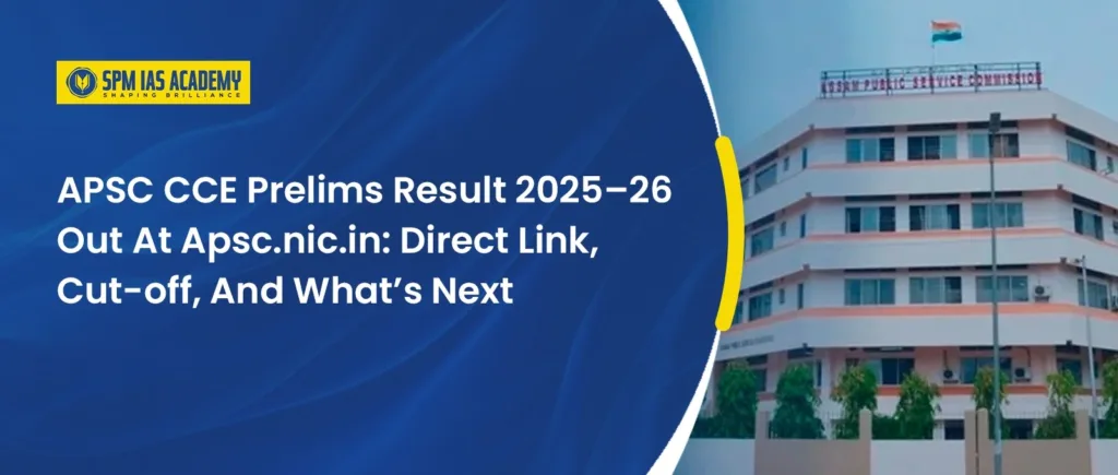 APSC CCE Prelims result 2025-26
