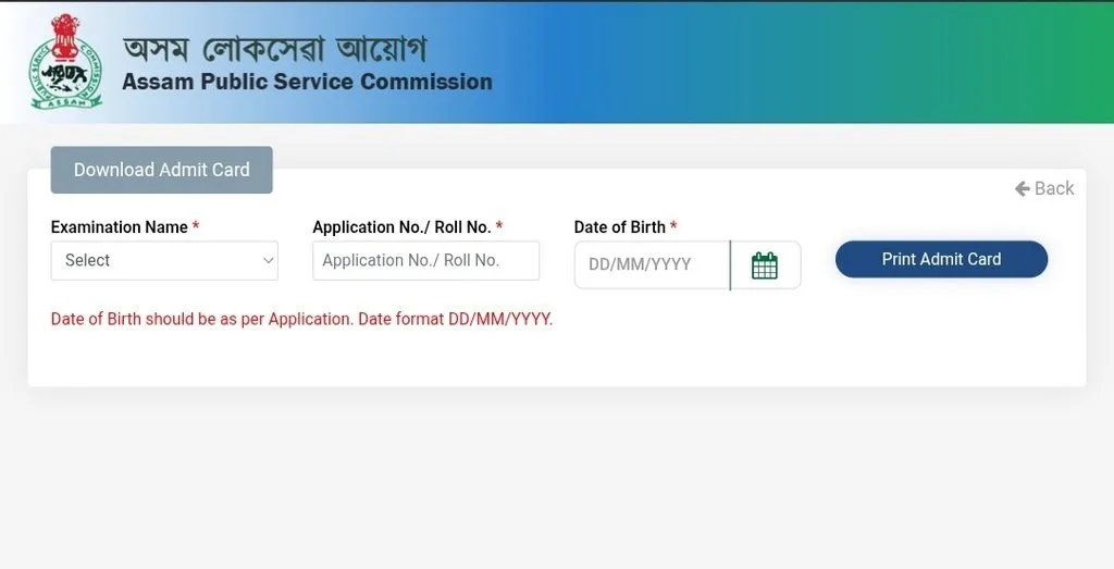 How to Download the APSC CCE Admit Card 2026
