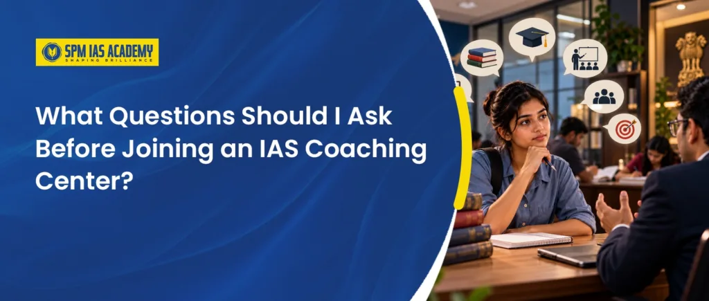 joining an IAS coaching center